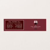 ワインのグラス,ワインのバー/ワイナリー,詳細 名刺 (外部フラット)