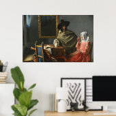 ワインのグラス(c.1661) — Vermeer ポスター (ホームオフィス)