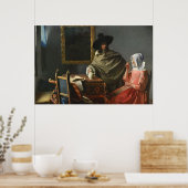 ワインのグラス(c.1661) — Vermeer ポスター (キッチン)
