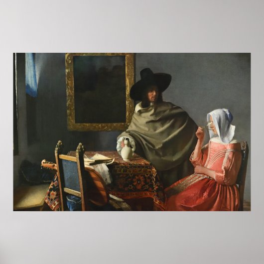 ワインのグラス(c.1661) — Vermeer ポスター (正面)