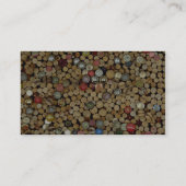 ワインのコルクの写真 名刺 (裏面)