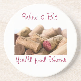 ワインのコルクは、ビット、よりよく感じますワインを飲みます コースター