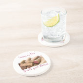 ワインのコルクは、ビット、よりよく感じますワインを飲みます コースター (側面)