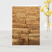 ワインのコルク カード (黄色い花)