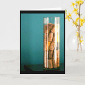 ワインのコルク カード (黄色い花)