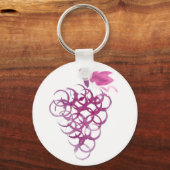 ワインのシミのブドウ キーホルダー (裏面)