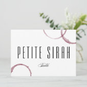 ワインのシミ ワイナリー ヴィネヤード テーブル カード 番号 (スタンド正面)