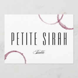 ワインのシミ ワイナリー ヴィネヤード テーブル カード 番号