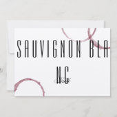 ワインのシミ ワイナリー ヴィネヤード テーブル カード 番号 (裏面)