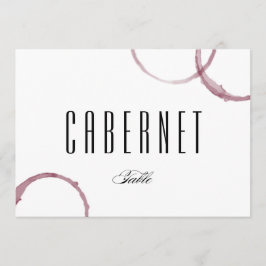 ワインのシミ ワイナリー ヴィネヤード テーブル カード 番号