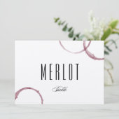 ワインのシミ ワイナリー ヴィネヤード テーブル カード 番号 (スタンド正面)