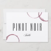 ワインのシミ ワイナリー ヴィネヤード テーブル カード 番号 (裏面)