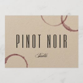 ワインのシミ ワイナリー ヴィネヤード テーブル カード 番号