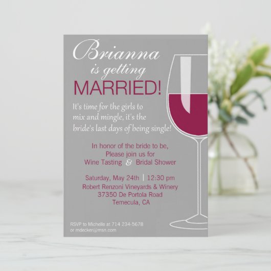 ワインのシャワー 招待状 (スタンド正面)