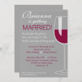 ワインのシャワー 招待状 (正面/裏面)