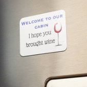 ワインのステートルームのクルーズドおもしろいアをお持ち下さい マグネット