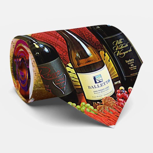ワインのタイ ネクタイ (ロール)