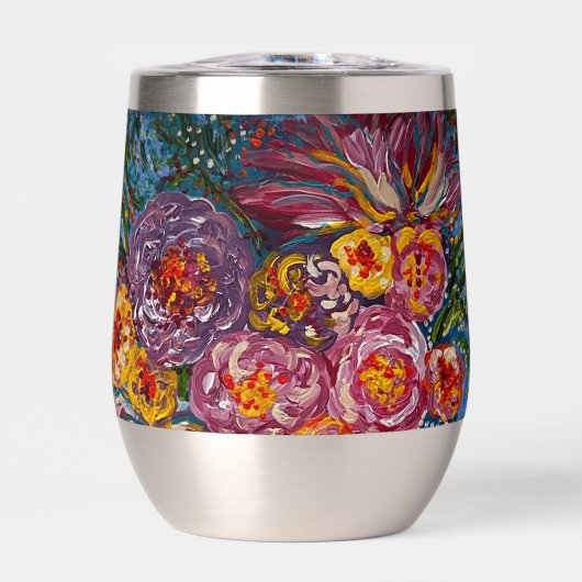 ワインのタンブラー熱または冷たい温度 (正面)