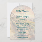 ワインのテイスティングとランチョンブライダルシャワーの招待状 招待状 (正面)