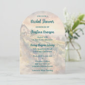 ワインのテイスティングとランチョンブライダルシャワーの招待状 招待状 (スタンド正面)