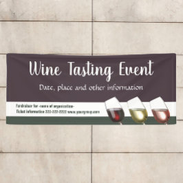 ワインのテイスティングまたはワインのイベント 横断幕