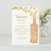 ワインのテイスティングバチェロレッテ週末蝶金ゴールド 招待状 (スタンド正面)