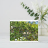 ワインのテイスティングルームの看板 ポストカード (スタンド正面)