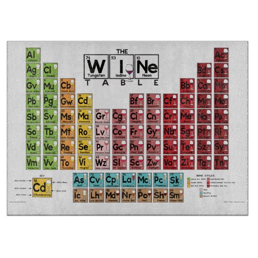 ワインのテーブル カッティングボード (正面)