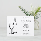 ワインのテーマのイベント 招待状 (スタンド正面)