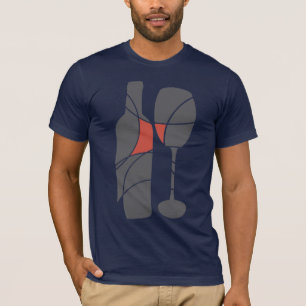 ワインのテーマのTシャツ Tシャツ