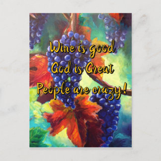 ワインのテーマ ポストカード