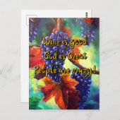 ワインのテーマ ポストカード (正面/裏面)