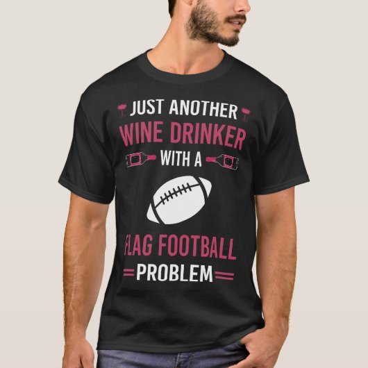 ワインのドリンカーサッカー Tシャツ (正面)