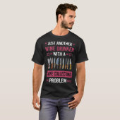 ワインのドリンカーナイフ収集ナイフ Tシャツ (正面フル)