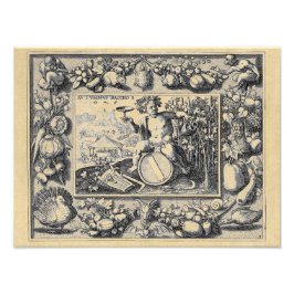 ワインのバッカス神 フォトプリント           