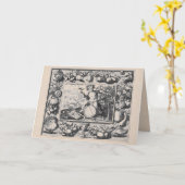 ワインのバッカス/Dionysusの神 カード (黄色い花)