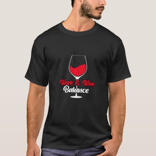 ワインのバランス酒の試飲 Tシャツ (正面)