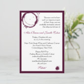 ワインのパーティの招待状 招待状 (スタンド正面)