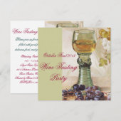 ワインのパーティー 古いブドウ畑 招待状 (正面/裏面)