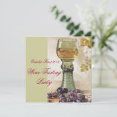 ワインのパーティー 古いブドウ畑 招待状 (スタンド正面)