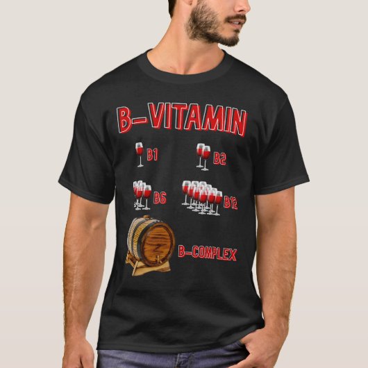 ワインのビタミン Tシャツ (正面)