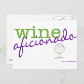 ワインのファン ポストカード (正面/裏面)