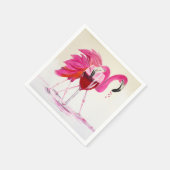 ワインのフラミンゴ スタンダードカクテルナプキン (角)