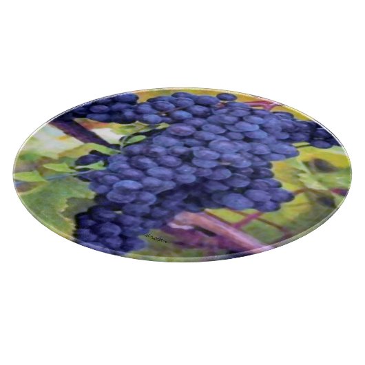 ワインのブドウ古い世界のスタイル カッティングボード (角)