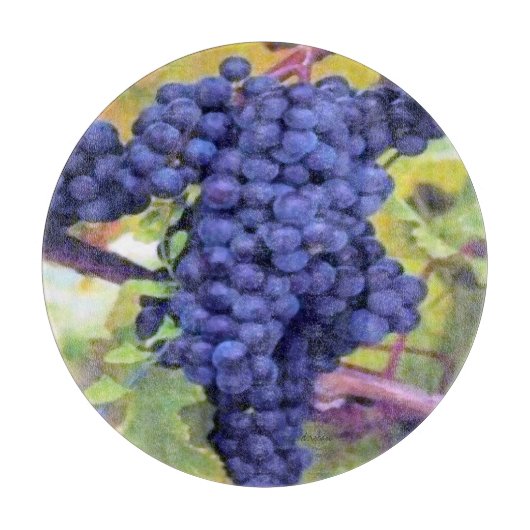 ワインのブドウ古い世界のスタイル カッティングボード (正面)