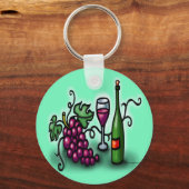 ワインのブドウ キーホルダー (正面)