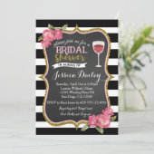 ワインのブライダルシャワーの招待状 招待状 (スタンド正面)