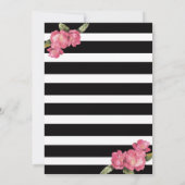 ワインのブライダルシャワーの招待状 招待状 (裏面)