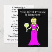 ワインのプリンセスの収集 招待状 (正面/裏面)