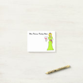 ワインのプリンセスの味見のノート ポストイット (デスク上)